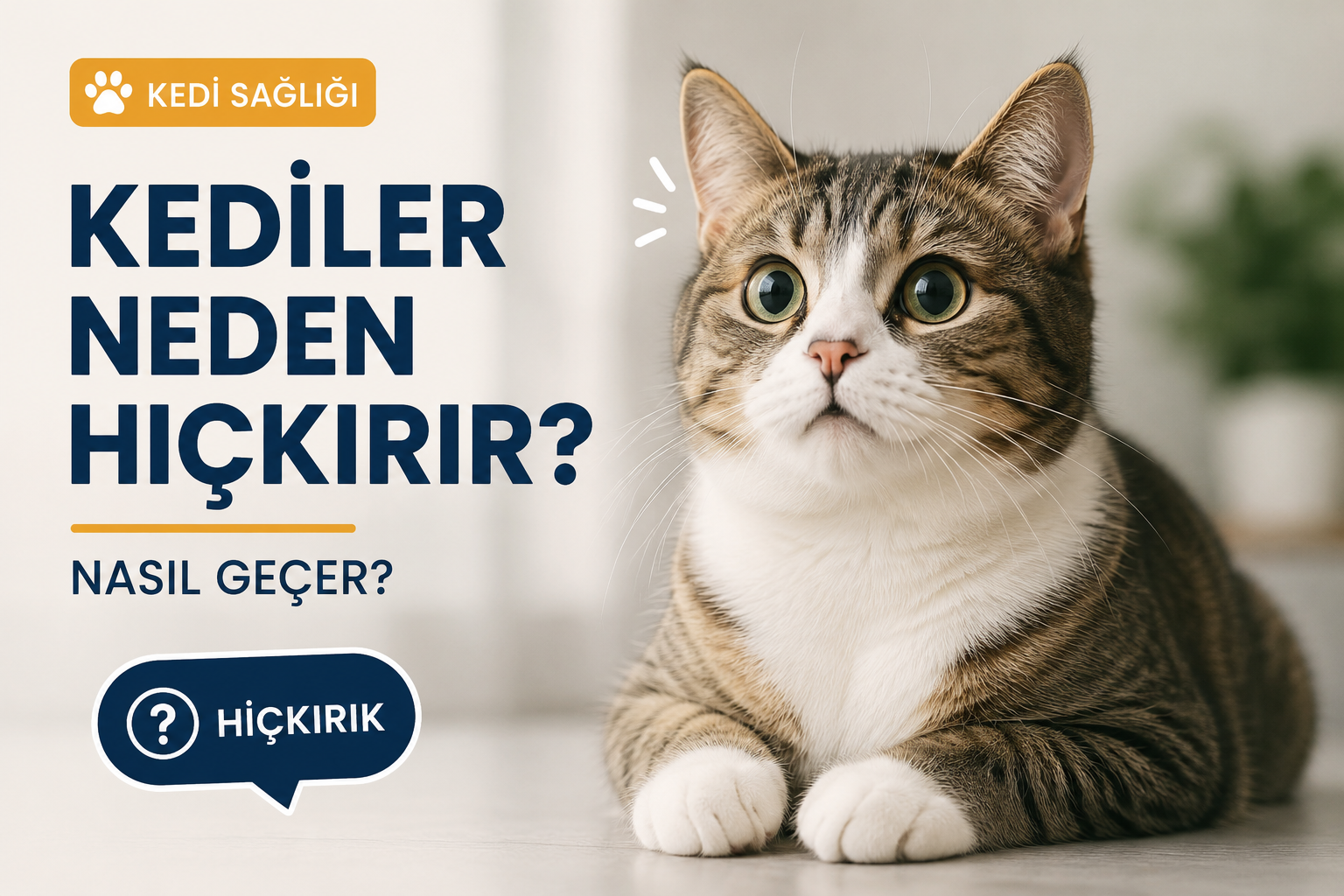 Kediler Neden Hıçkırır? Nasıl Geçer?