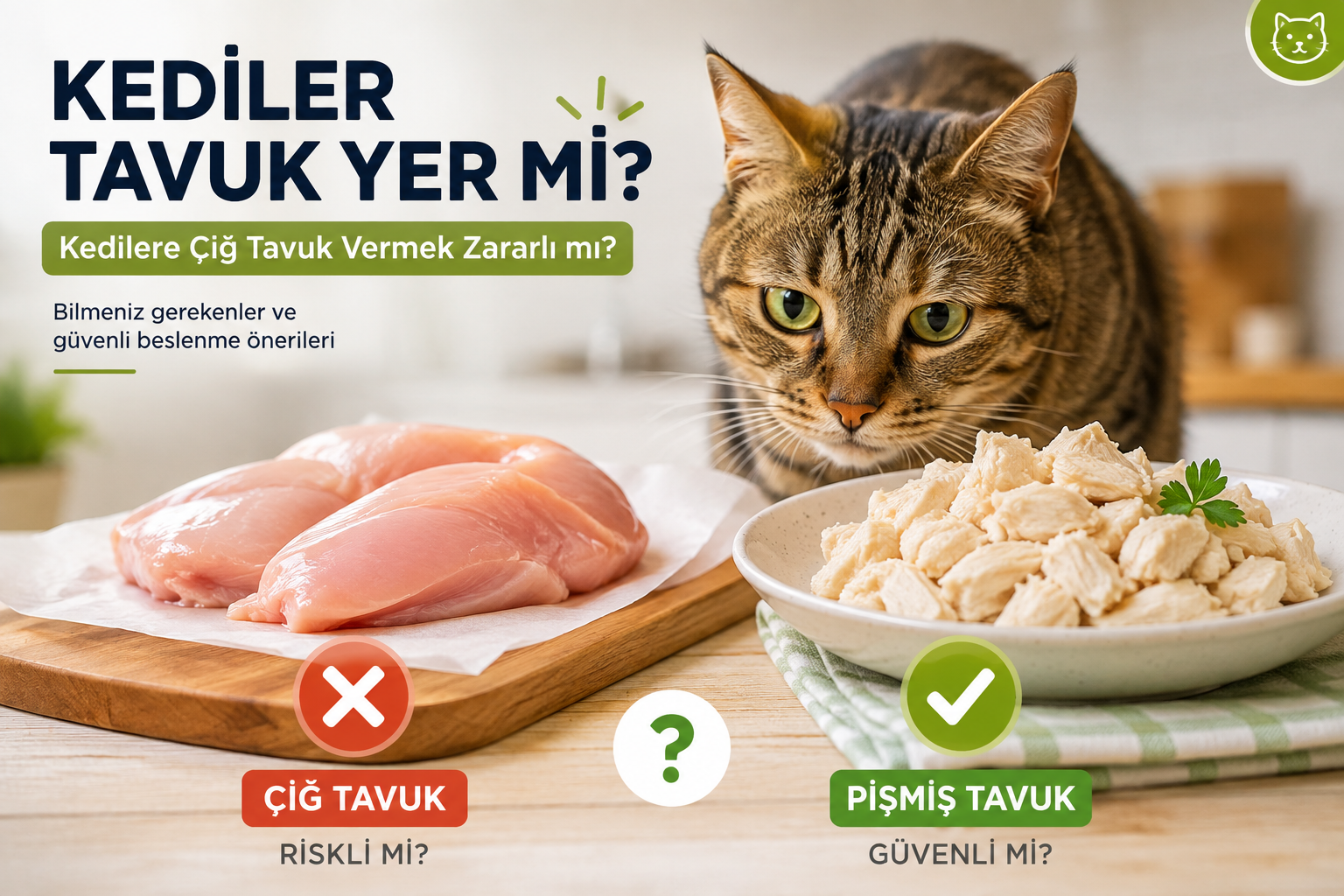 Kediler Tavuk Yer mi? Kedilere Çiğ Tavuk Vermek Za...