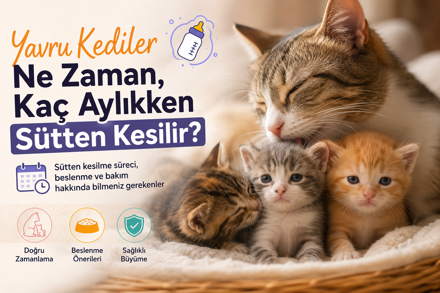 Yavru Kediler Sütten Ne Zaman Kaç Aylıkken Kesilir...