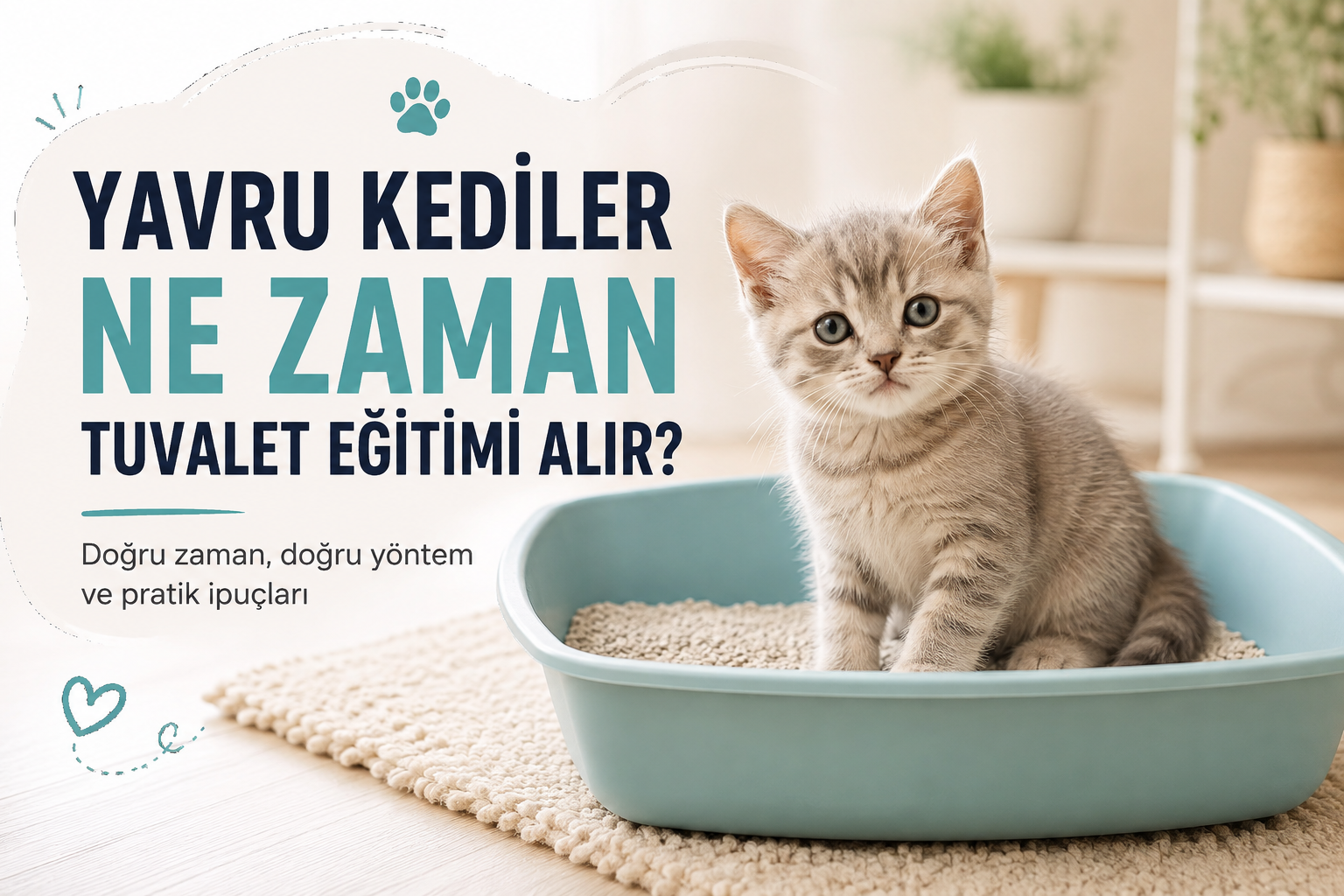 Yavru Kediler Tuvalet Eğitimi Ne Zaman Alır?