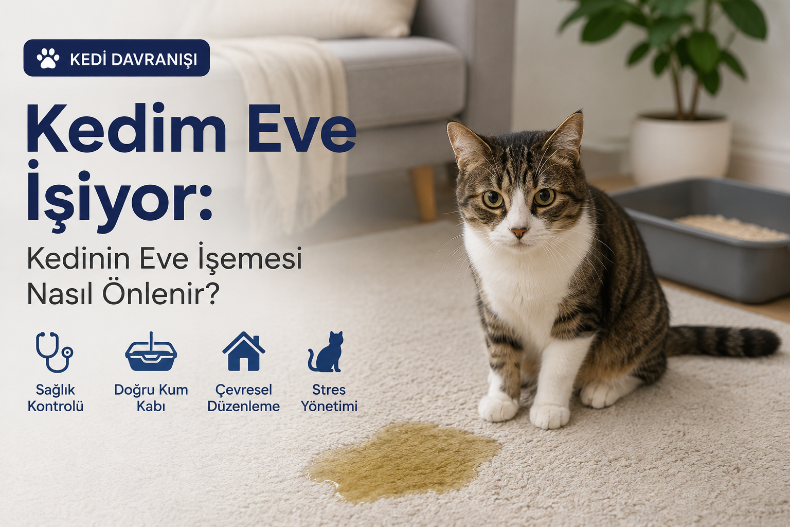 Kedim Eve İşiyor: Kedinin Eve İşemesi Nasıl Önleni...