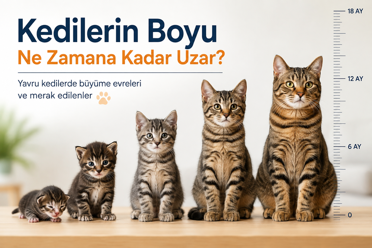 Kedilerin Boyu Ne Zamana Kadar Uzar?