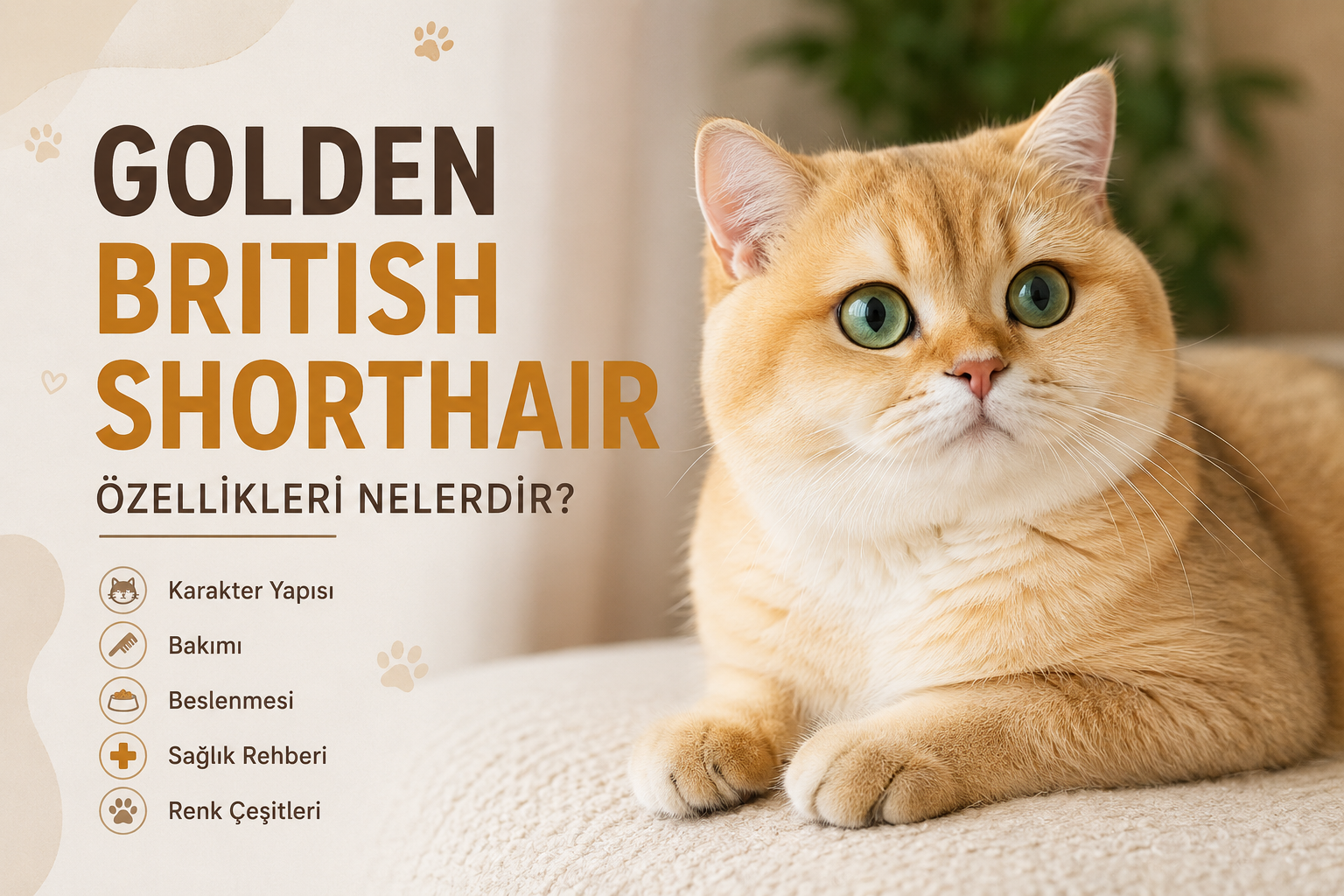 Golden British Shorthair Özellikleri