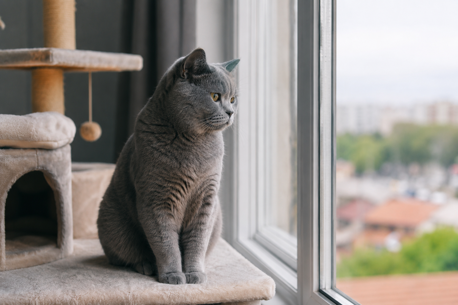 British Shorthair Evde Yalnız Kalabilir mi?