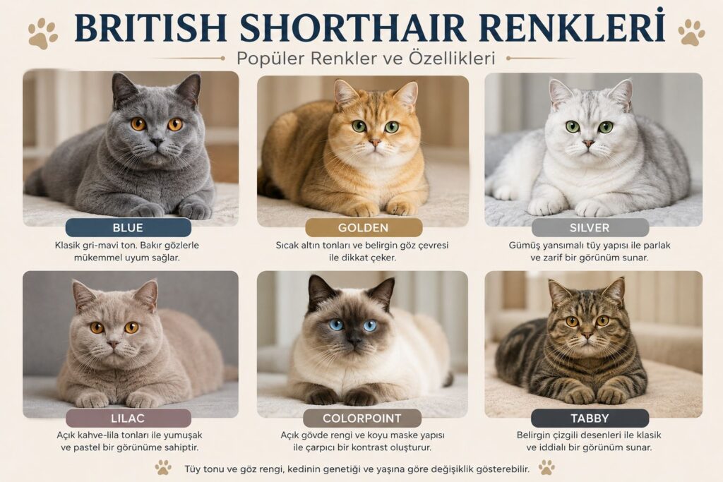 British shorthair renkleri