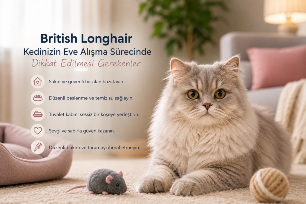 British longhair Eve alıştırma