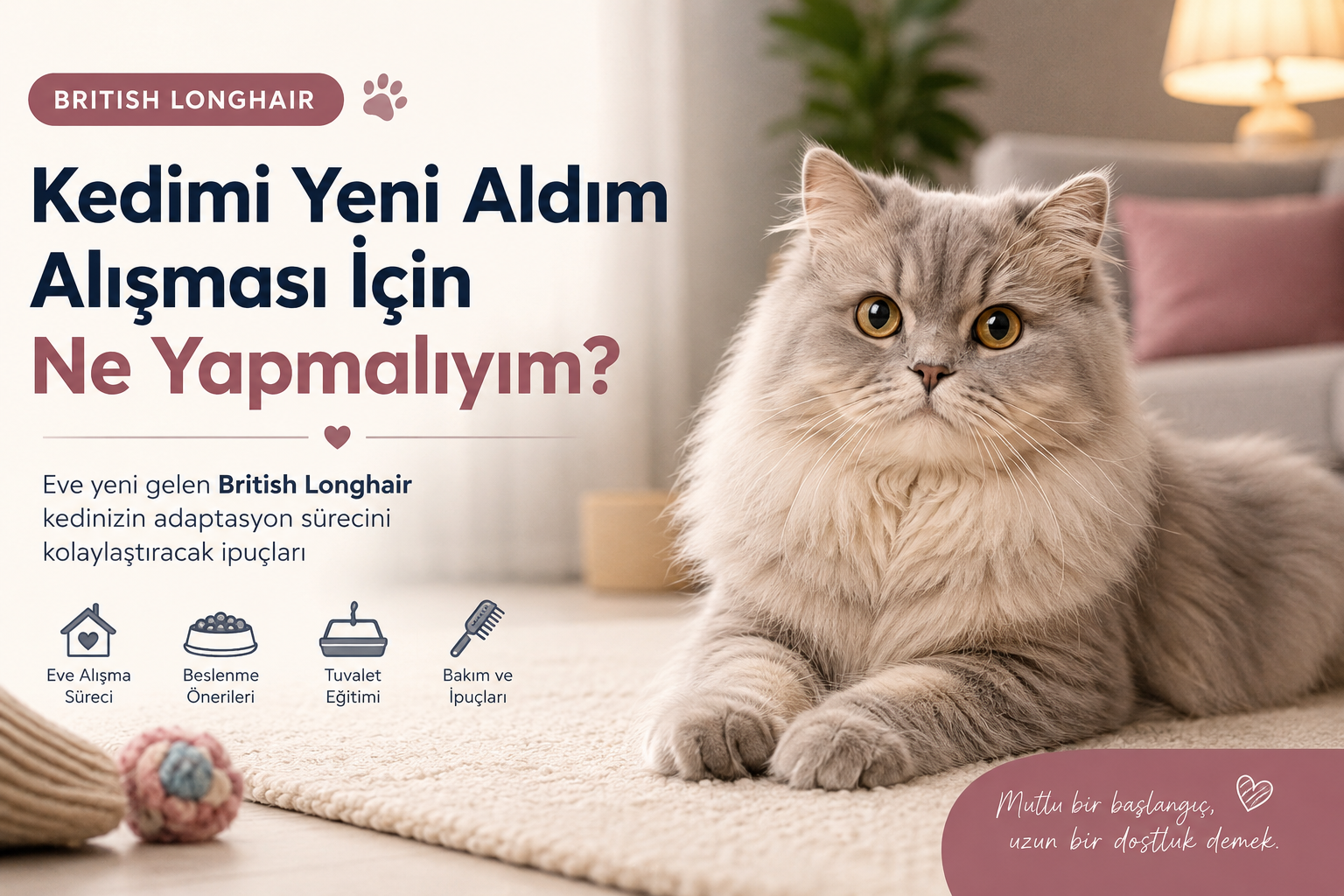 British Longhair Eve Alıştırma: İlk 1 Hafta Yapılm...