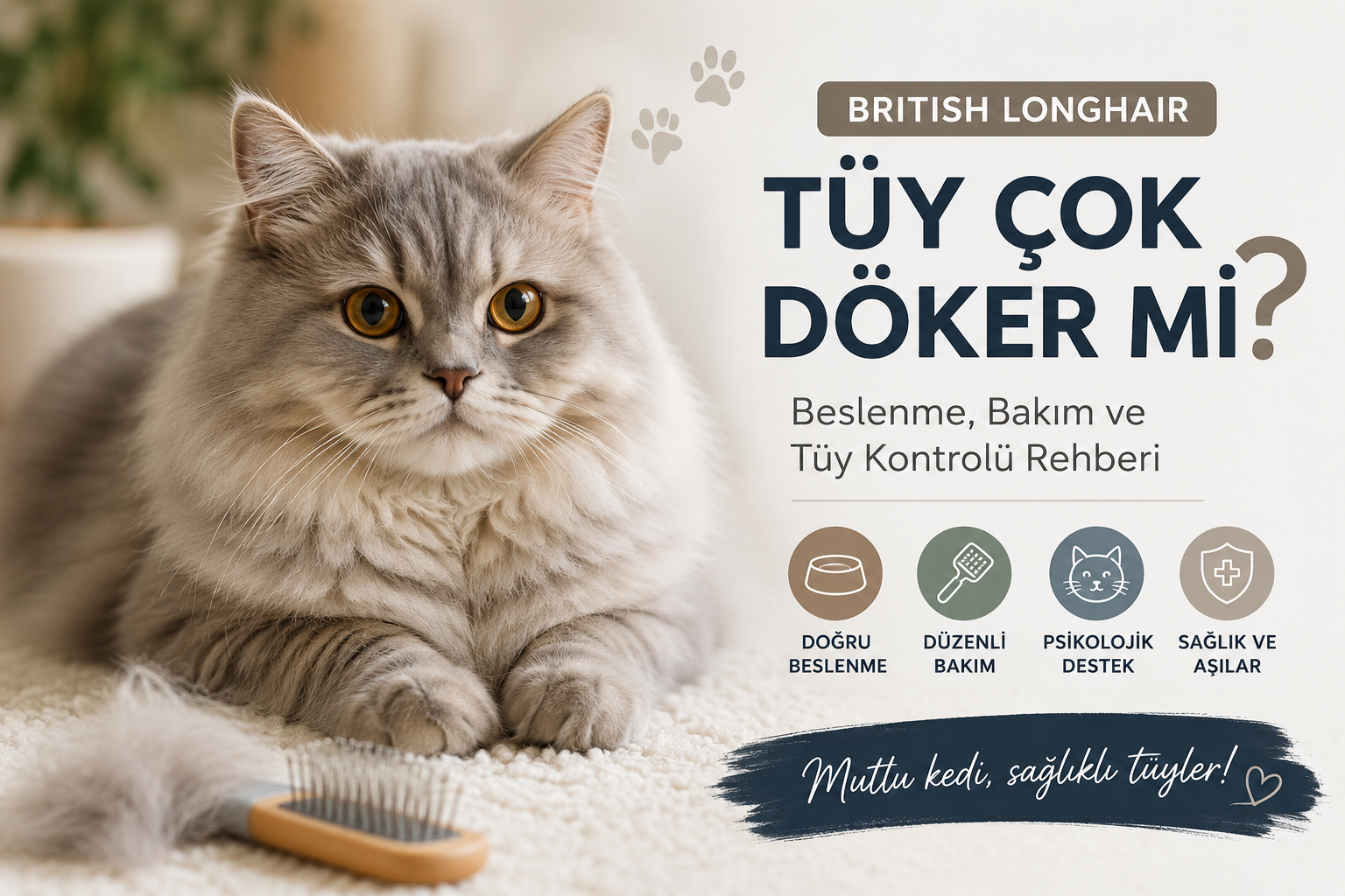 British Longhair Tüy Çok Döker mi?