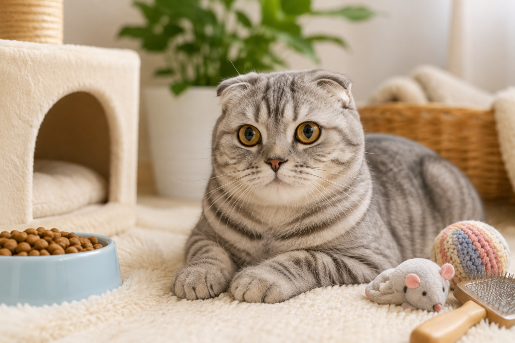 Scottish fold bakımı