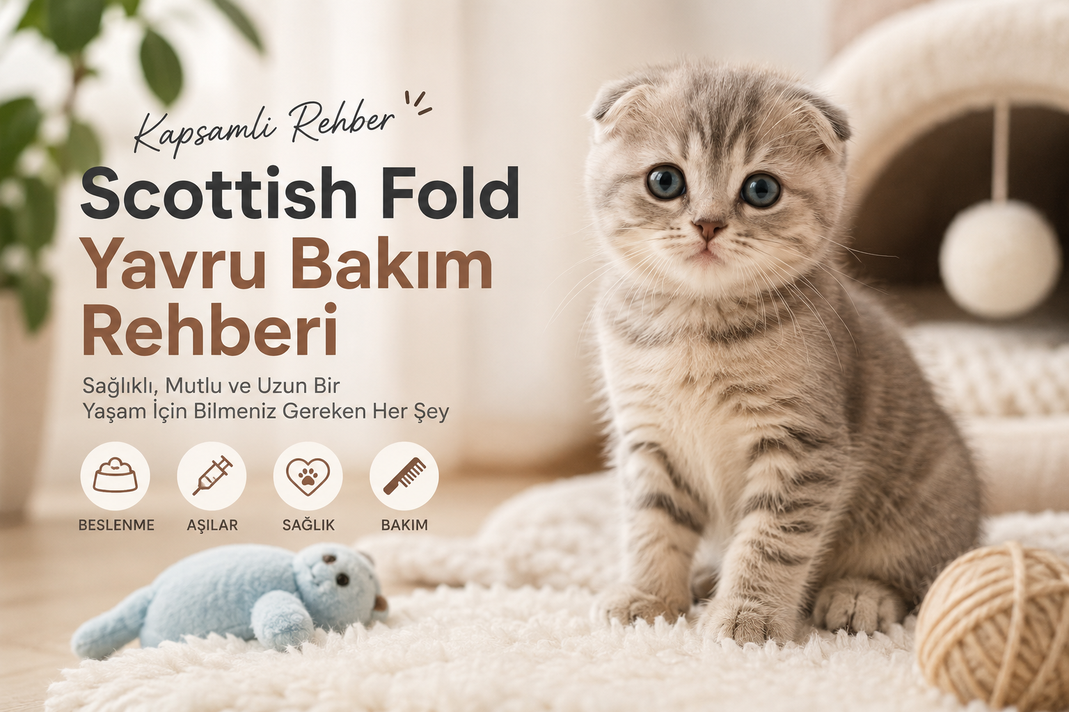 Scottish Fold Yavru Bakım Rehberi