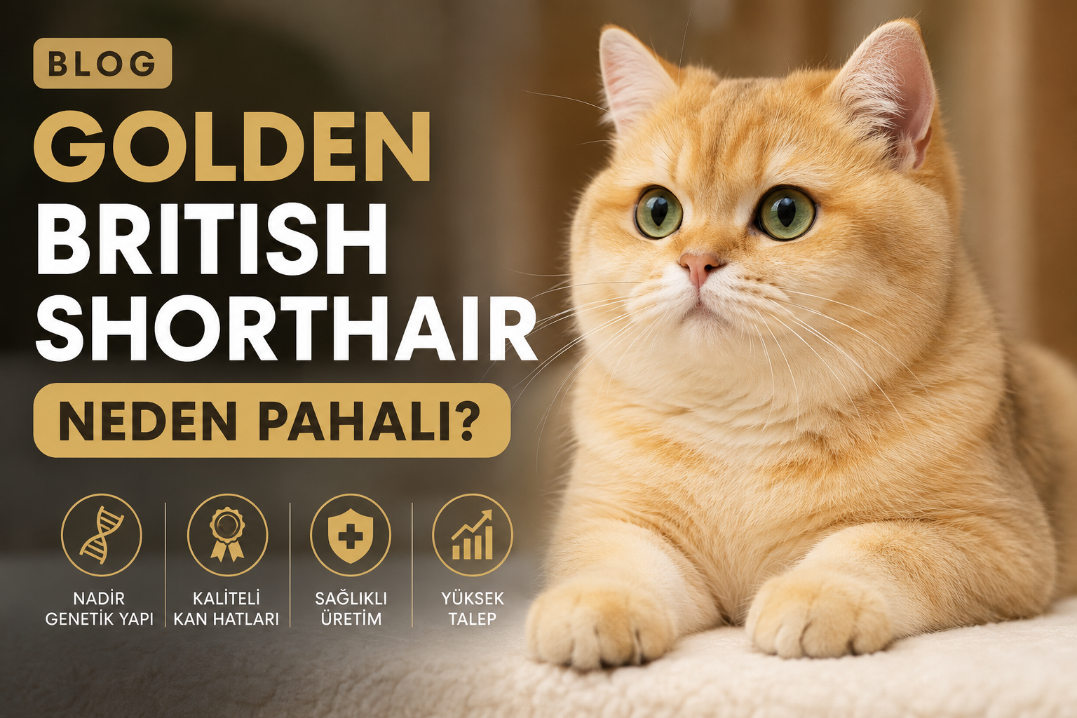 Golden British Shorthair Neden Pahalı