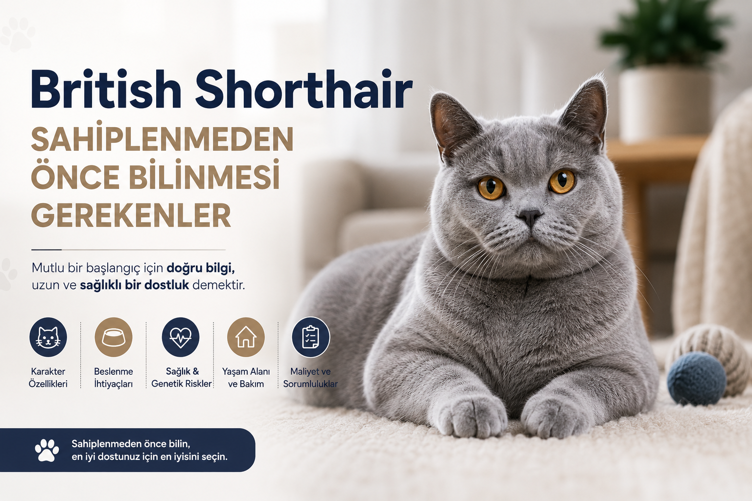 British Shorthair Sahiplenme Öncesi Bilinmesi Gere...