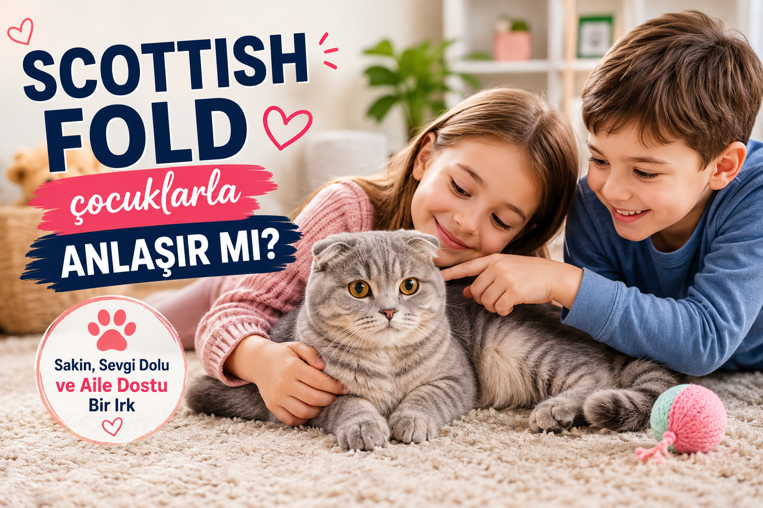 Scottish Fold Çocuklarla Anlaşır mı?       
