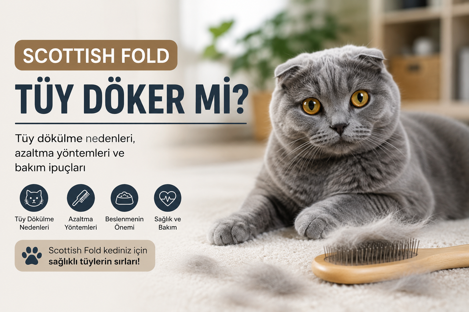 Scottish Fold Tüy Döker mi?