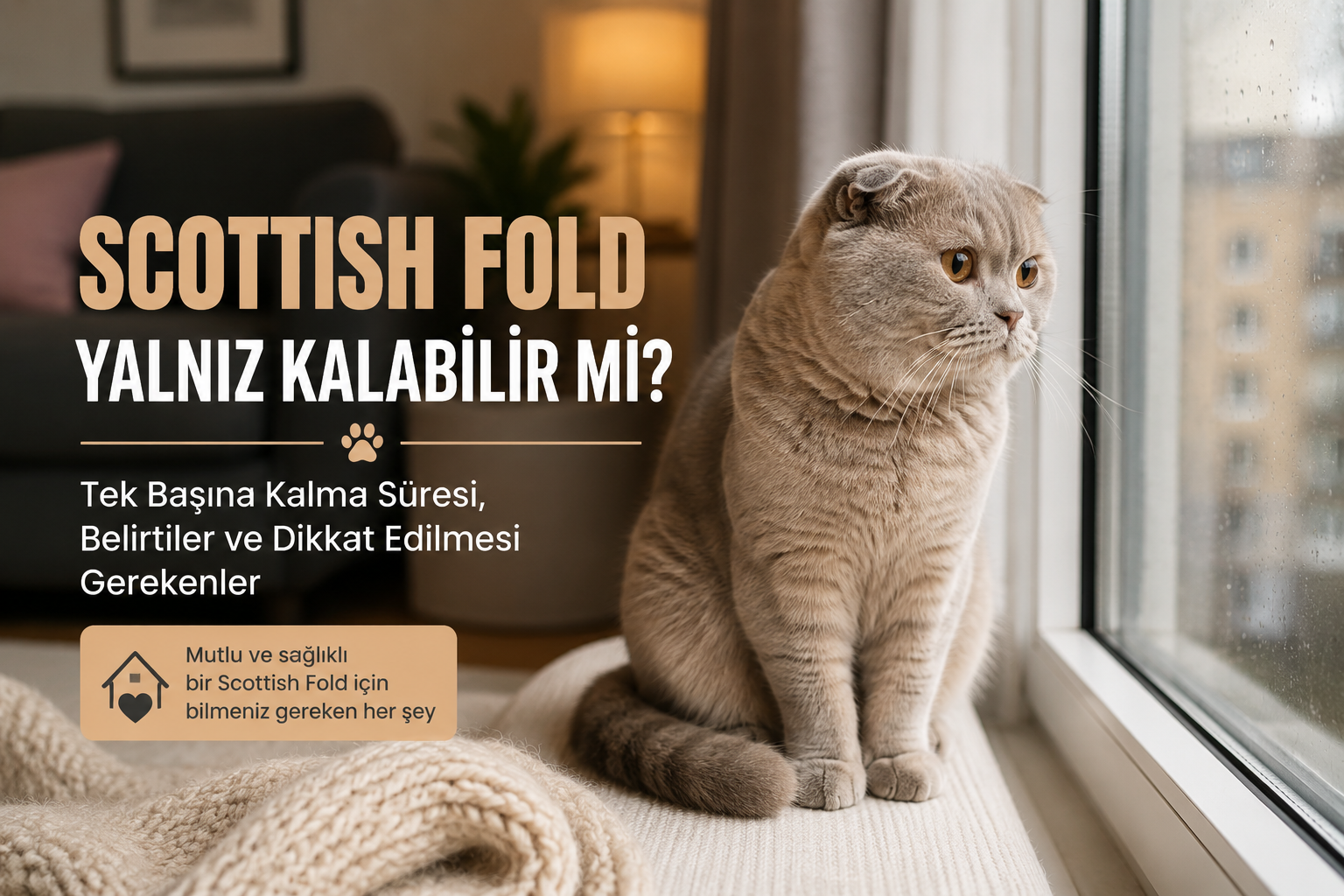 Scottish Fold Yalnız Kalabilir mi?