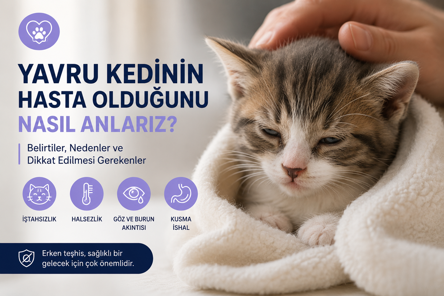 Yavru Kedilerin Hasta Olduğunu Nasıl Anlarız?
