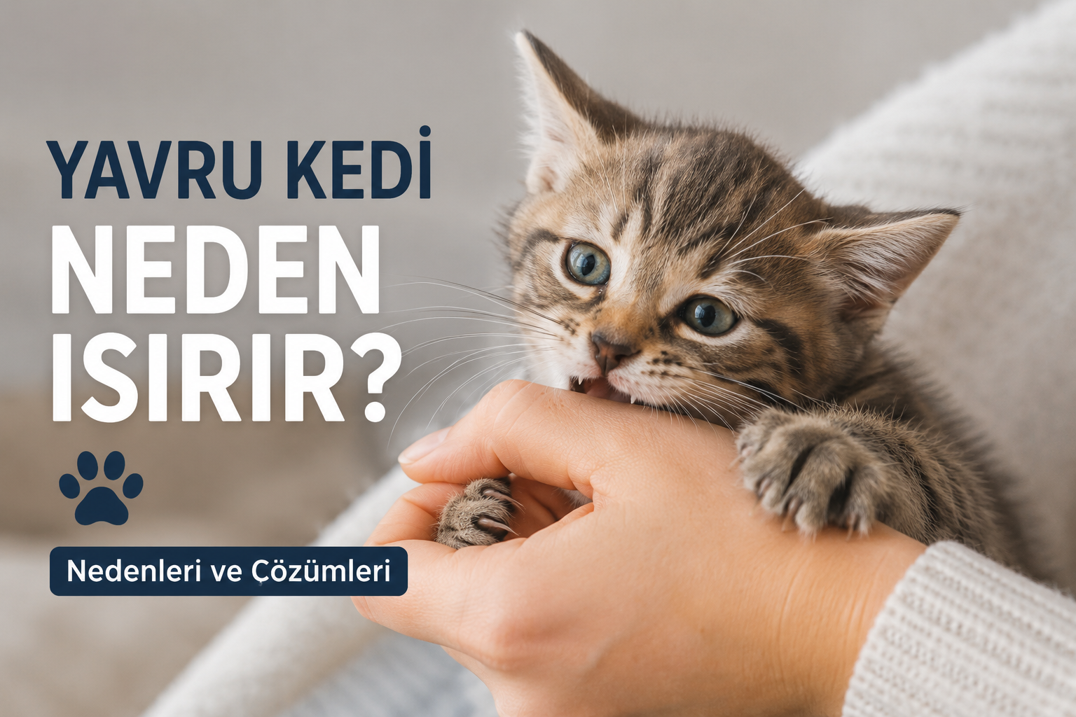 Yavru Kedilerin Isırma Nedenleri ve Çözüm Yolları