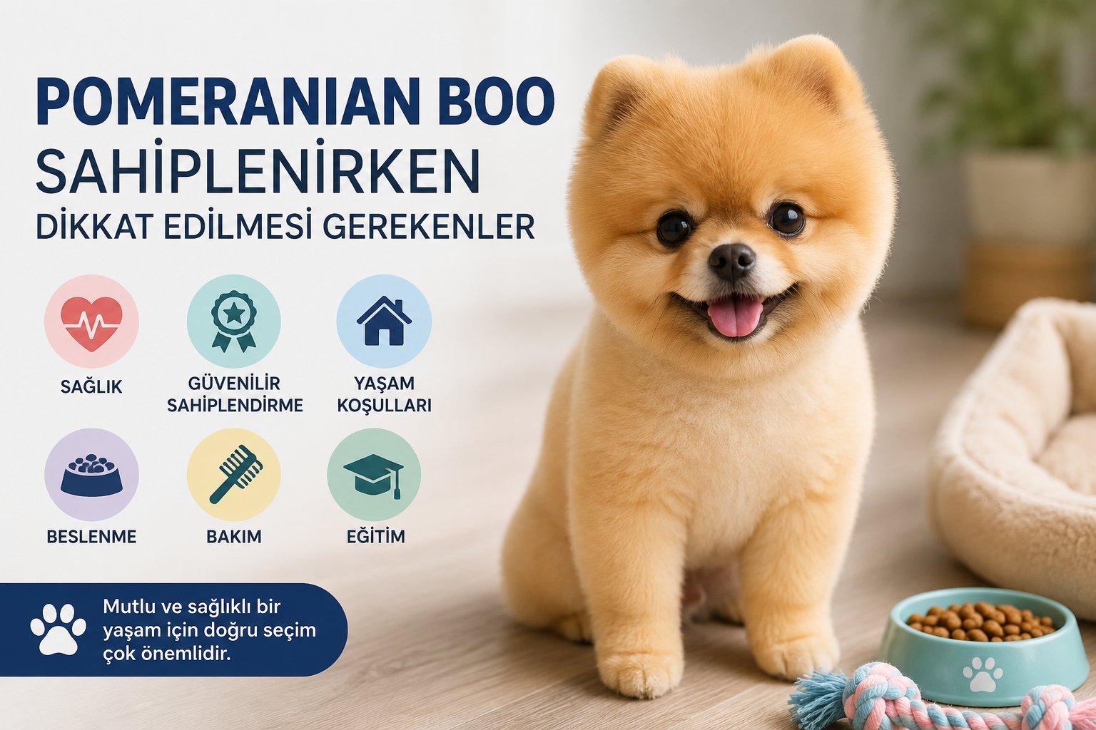 Pomeranian Boo Sahiplenirken Dikkat Edilmesi Gerek...
