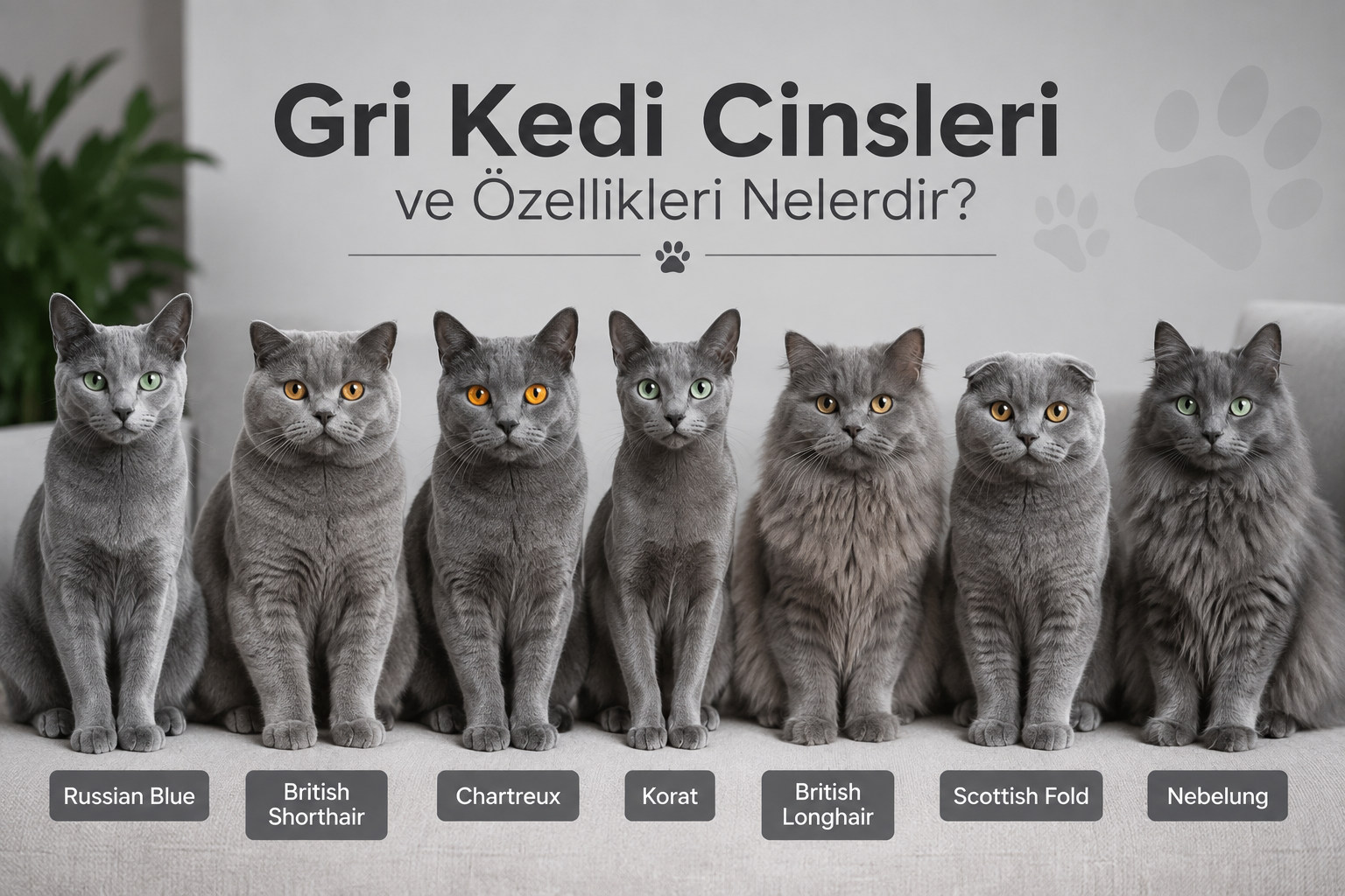 Gri Kedi Cinsleri ve Özellikleri Nelerdir?