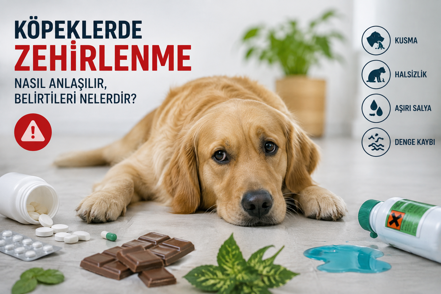 Köpeklerde Zehirlenme Nasıl Anlaşılır, Belirtileri...
