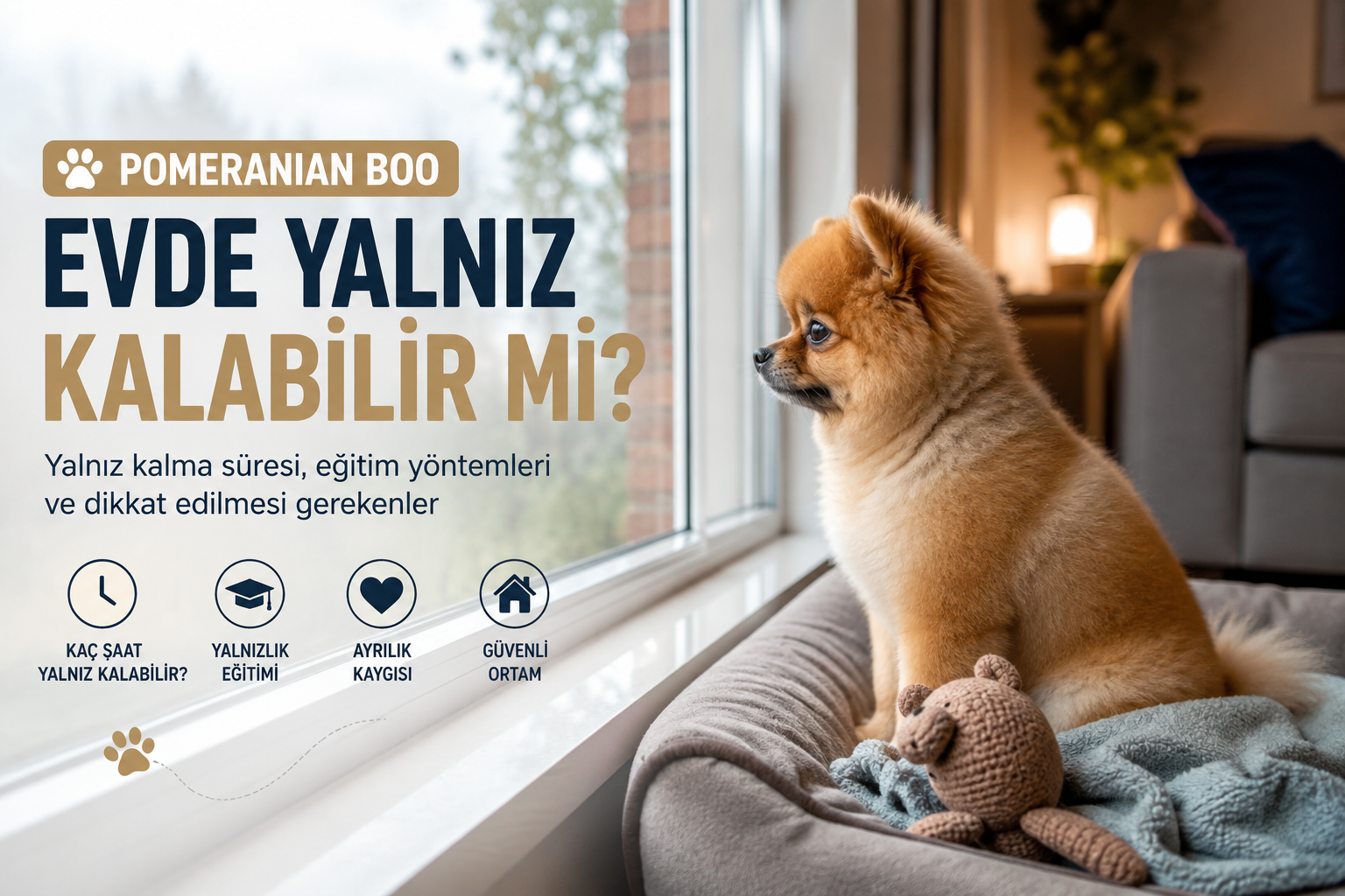 Pomeranian Boo Evde Yalnız Kalabilir mi?