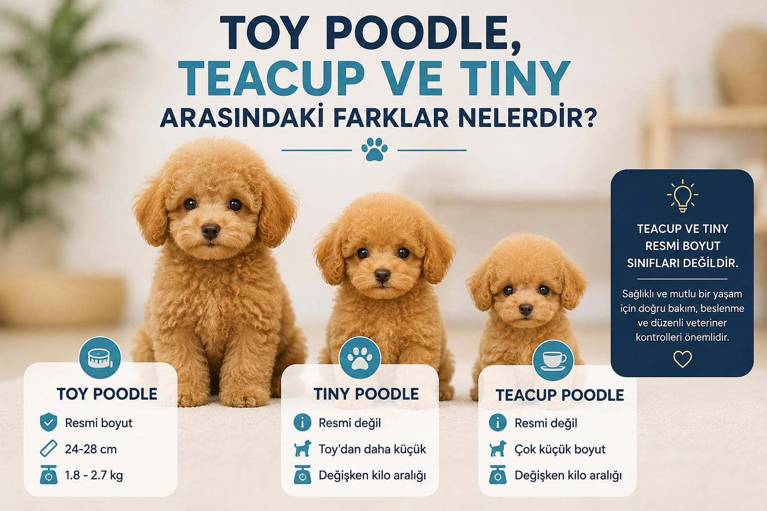 Toy Poodle Boyutları Teacup ve Tiny Poodle Arasınd...