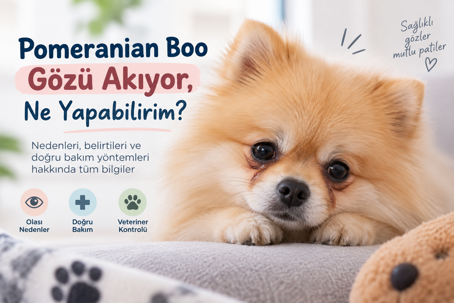 Pomeranian Boo Gözü Akıyor, Ne Yapabilirim?