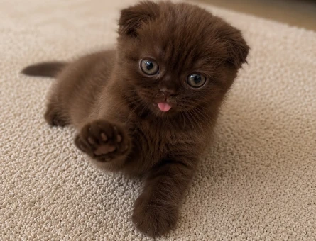 Özel Renk Çikolata Scottish Fold - 5087