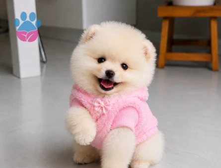 Sevimliliğiyle Dikkat Çeken Pomeranian Boo Yavrusu