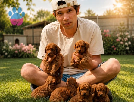 Toy poodle ıslak burun yavrular