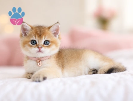 Altın Tüyleriyle Göz Kamaştıran British Shorthair Golden - 7650 - Görsel 3