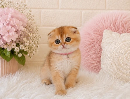 Scottish Fold Golden Dişi Sempatik Yavrumuz - 4451