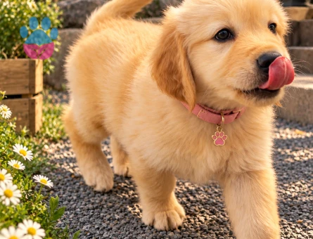 Hareketli ve Sevgi Dolu Golden Retriever Yavru - 7756 - Görsel 3