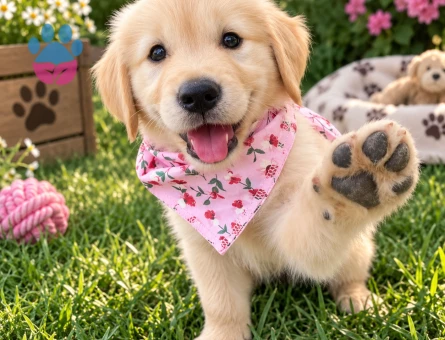 Tatlılığıyla Kendini Sevdiren Golden Retriever Yavru - 7760