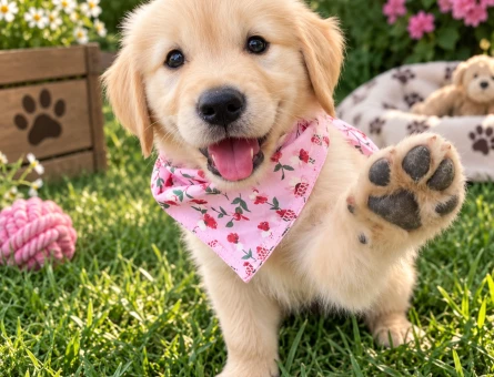 Tatlılığıyla Kendini Sevdiren Golden Retriever Yavru - 7760