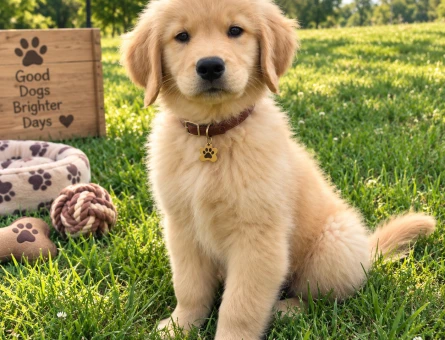 Asil Duruşlu Golden Retriever Yavru Yeni Yuvasını Bekliyor - 7768