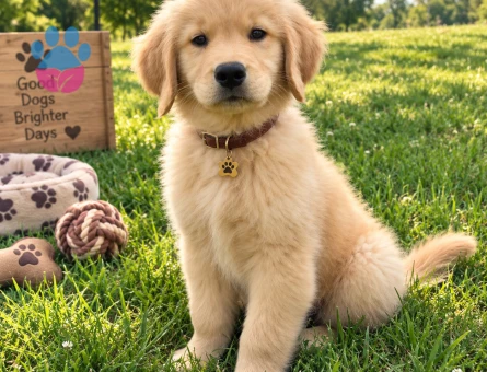Asil Duruşlu Golden Retriever Yavru Yeni Yuvasını Bekliyor - 7768 - Görsel 3