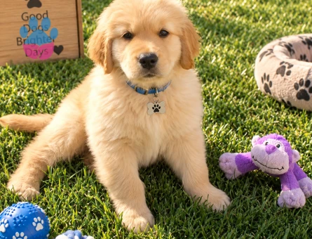 Oyuncu ve Neşeli Golden Retriever Yavru - 7773 - Görsel 3