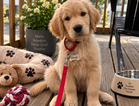 Tatlı Bakışlı Golden Retriever Yavrumuz Yuvasını Arıyor - 7782