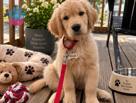 Tatlı Bakışlı Golden Retriever Yavrumuz Yuvasını Arıyor - 7782 - Görsel 3