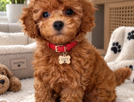 Sevimli Red Toy Poodle Yavrusu – Teddy Bear Suratlı - 7824