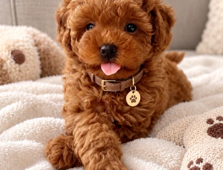 Kızıl Tüyleriyle Göz Kamaştıran Poodle Yavrusu - 7832