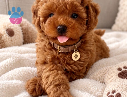 Kızıl Tüyleriyle Göz Kamaştıran Poodle Yavrusu - 7832 - Görsel 3