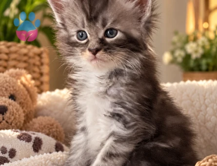 Asil Görünümüyle Maine Coon Yavrusu - 7931