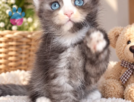 Masmavi Bakışlı Maine Coon Yavrusu - 7937 - Görsel 3