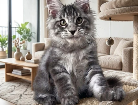 Gösterişli ve Tatlı Maine Coon Yavrusu - 7944