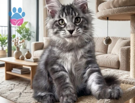 Gösterişli ve Tatlı Maine Coon Yavrusu - 7944 - Görsel 3