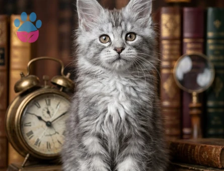Özel Renk Tonlarıyla Maine Coon - 7951
