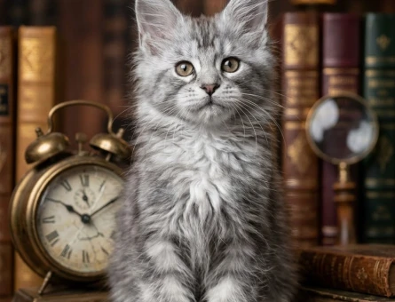 Özel Renk Tonlarıyla Maine Coon - 7951