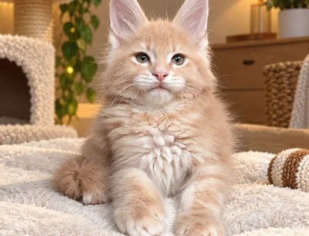 Sevecen ve Meraklı Maine Coon Yavrusu - 7966